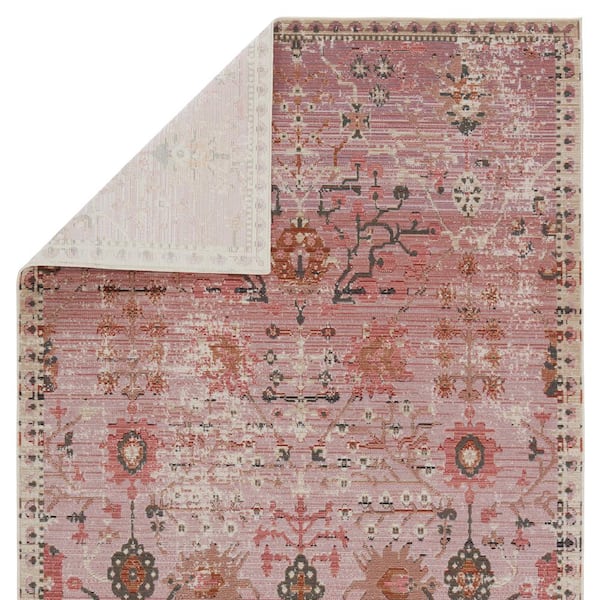 Swoon Pink 9 ft. 6 in. x 12 ft. 7 in. Oriental Rectangle Area Rug