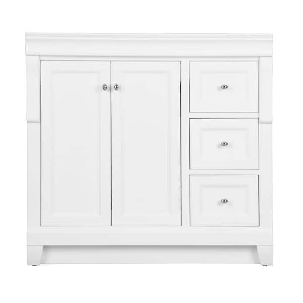 Home Decorators Collection Naples 30 in. W x 21.63 in. D x 34 in. H Bath  Vanity Cabinet without Top in Distressed Grey NADGA3021DL - The Home Depot