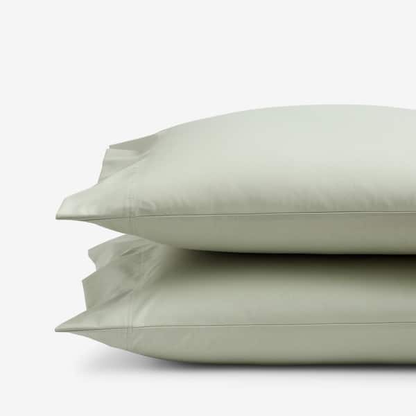 Company Cotton Wrinkle-Free Laurel Green Sateen Standard Pillowcase (Set of 2)