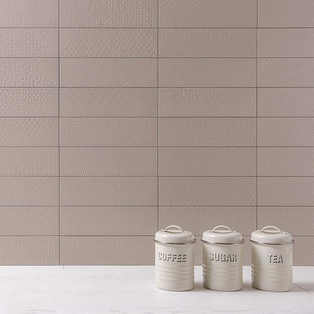 Gray Matte Porcelain 4x12 Subway Floor and Wall Tile