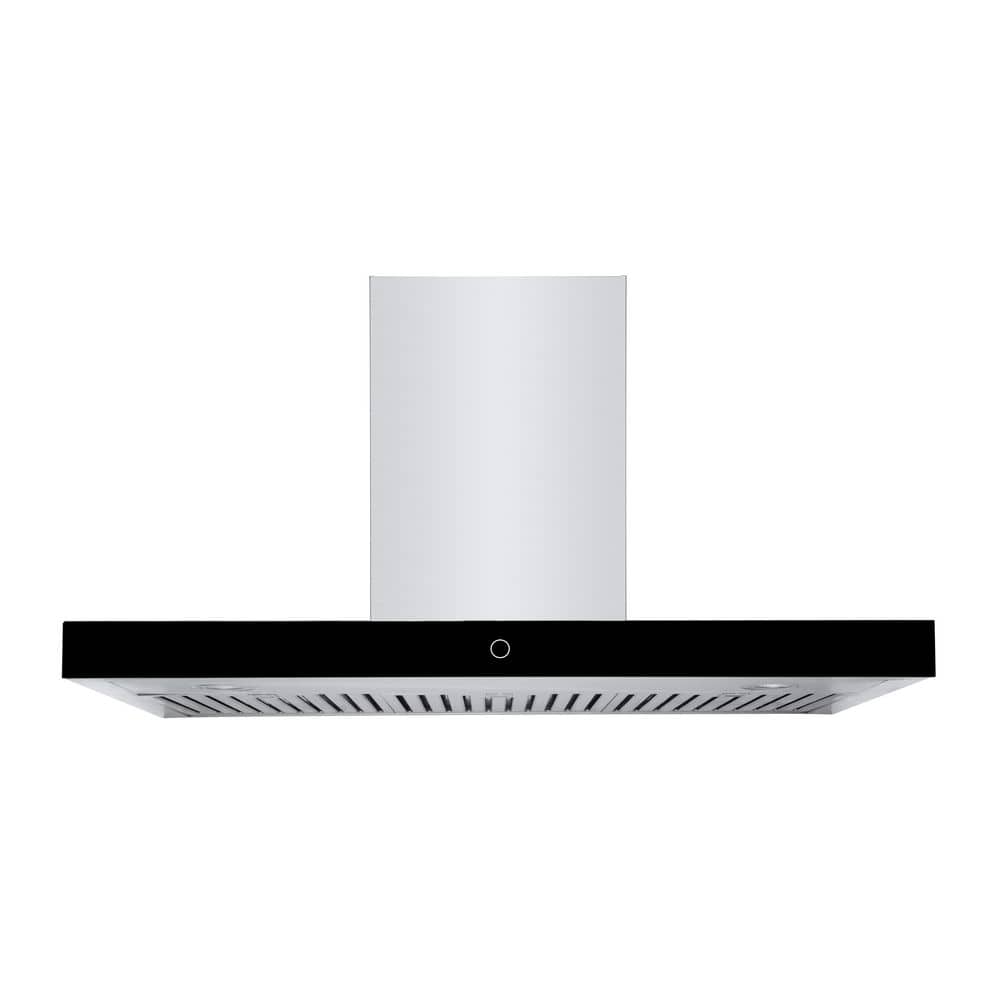 30 in. Convertible Wall Mount Range Hood with Contemporary Style LED Baffle Filters in Stainless Steel