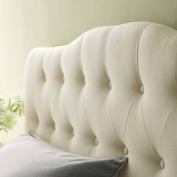 Modway Modway Quad Queen Fabric Headboard Ivory