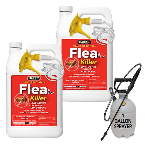 Harris 1 Gal. Flea and Tick Insect Killer and Tank Sprayer Value Pack