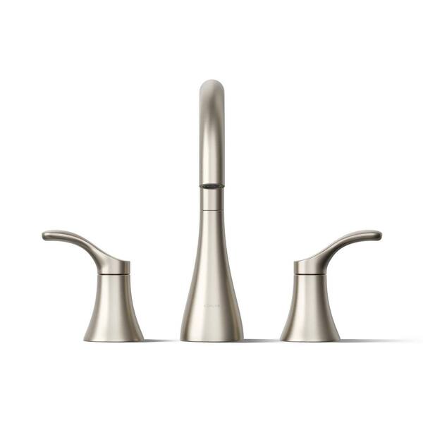 KOHLER Simplice Double-Handle Tub Faucet Trim in Vibrant Brushed Nickel (Valve Not Included)