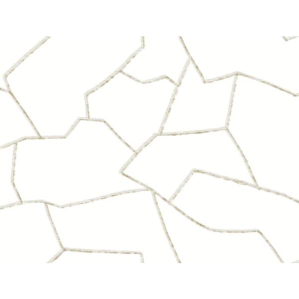 York Wallcoverings 324 in. x 27 in. White Suite Style Wallpaper Roll