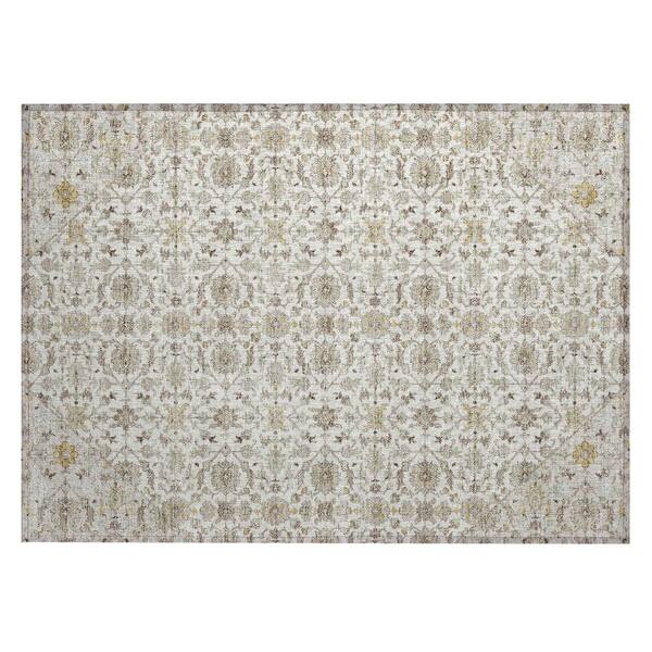 Chantille Machine Washable Indoor/Outdoor Abstract ACN3046 Ivory 2 ft. x 3 ft. Accent Rug