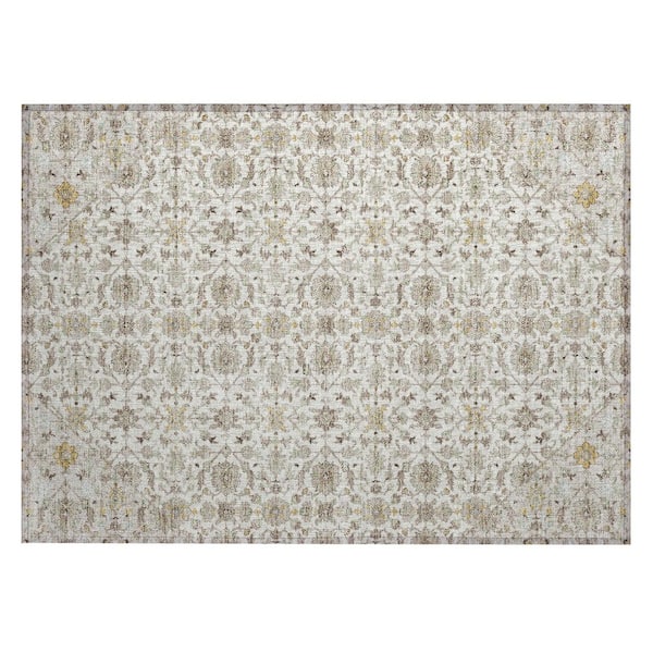 Chantille Machine Washable Indoor/Outdoor Abstract ACN3046 Ivory 3 ft. x 4 ft. Area Rug