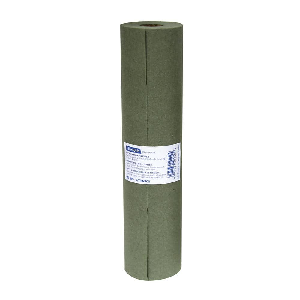 High Teck 12 in x 500 ft Green Masking Paper, 35 lb Basis Weight