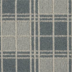 6 in. x 6 in. Pattern Carpet Sample - Checkerboard - Color Ivory/Coast
