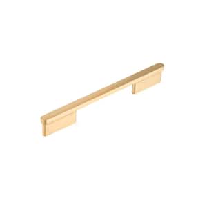 6 5/16 in. (160 mm) Brushed Gold Modern Cabinet Bar Pull