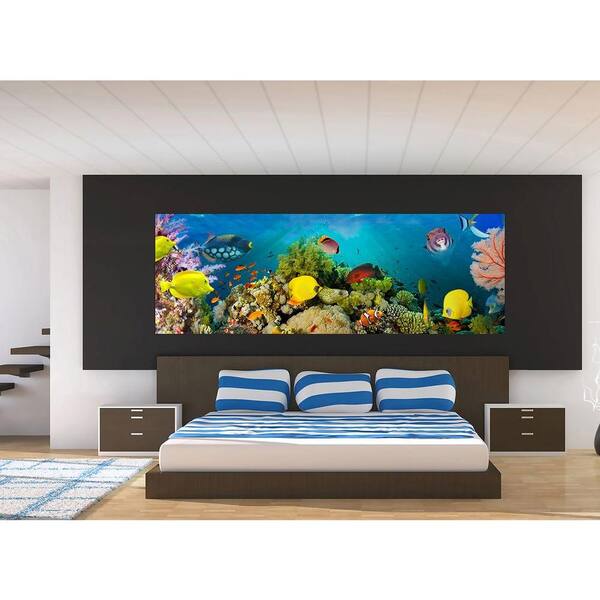 Ideal Decor 144 in. W x 50 in. H Sea Corals Wall Mural