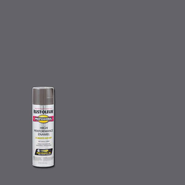 Rust-Oleum Professional 15 oz. High Performance Enamel Gloss Dark Machine Gray Spray Paint (6-Pack)