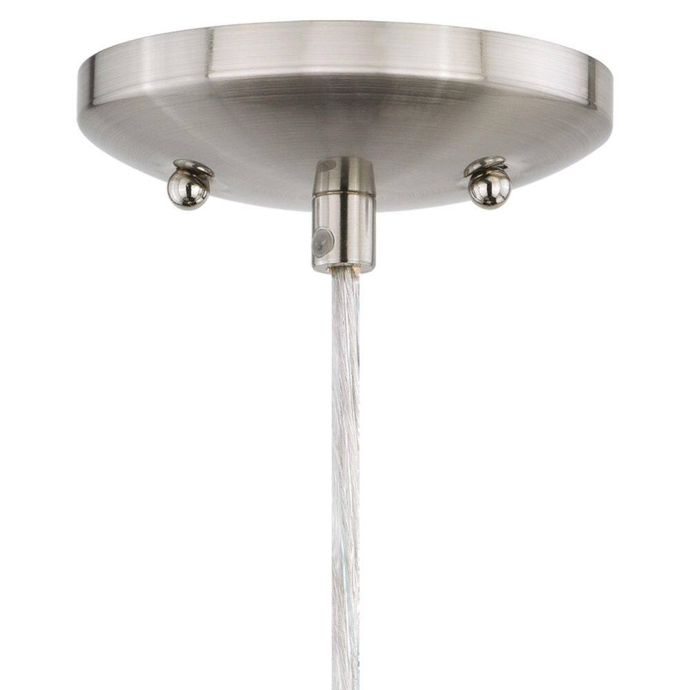 Milano Satin Nickel Mini Pendant with Marble Swirl Glass
