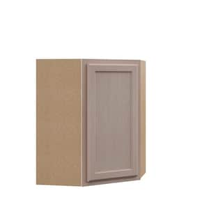 Hampton Assembled 24x30x12 in. Diagonal Corner Wall Kitchen Cabinet in Unfinished
