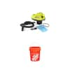 ONE+ 18V 5 Gal. Cordless Wet/Dry Vacuum (Tool Only) with Hose and 5 Gallon Orange Homer Bucket Combo