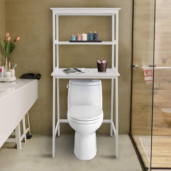 Over The Toilet Bathroom Storage Space Saver with Shelf