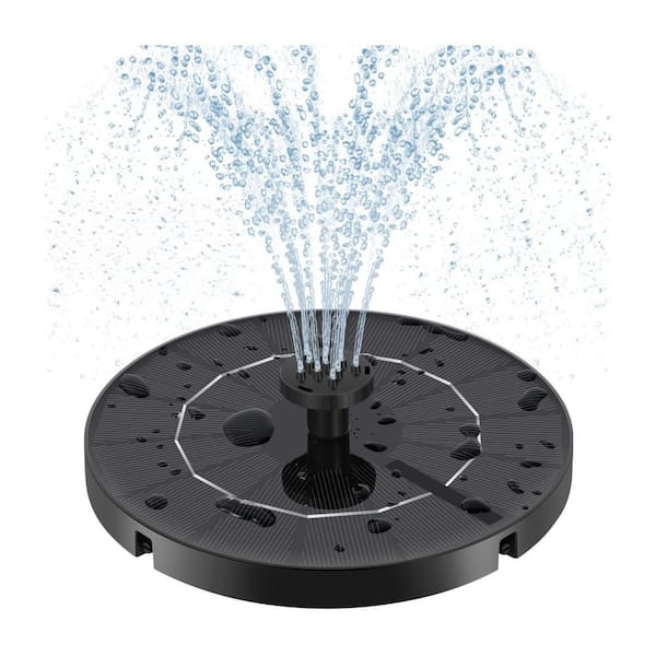 3. 5W Solar Fountain with Multiple Nozzles and Fixed Pipes for Bird Bath, Garden, Courtyard, Fish Tank (1-Pack)