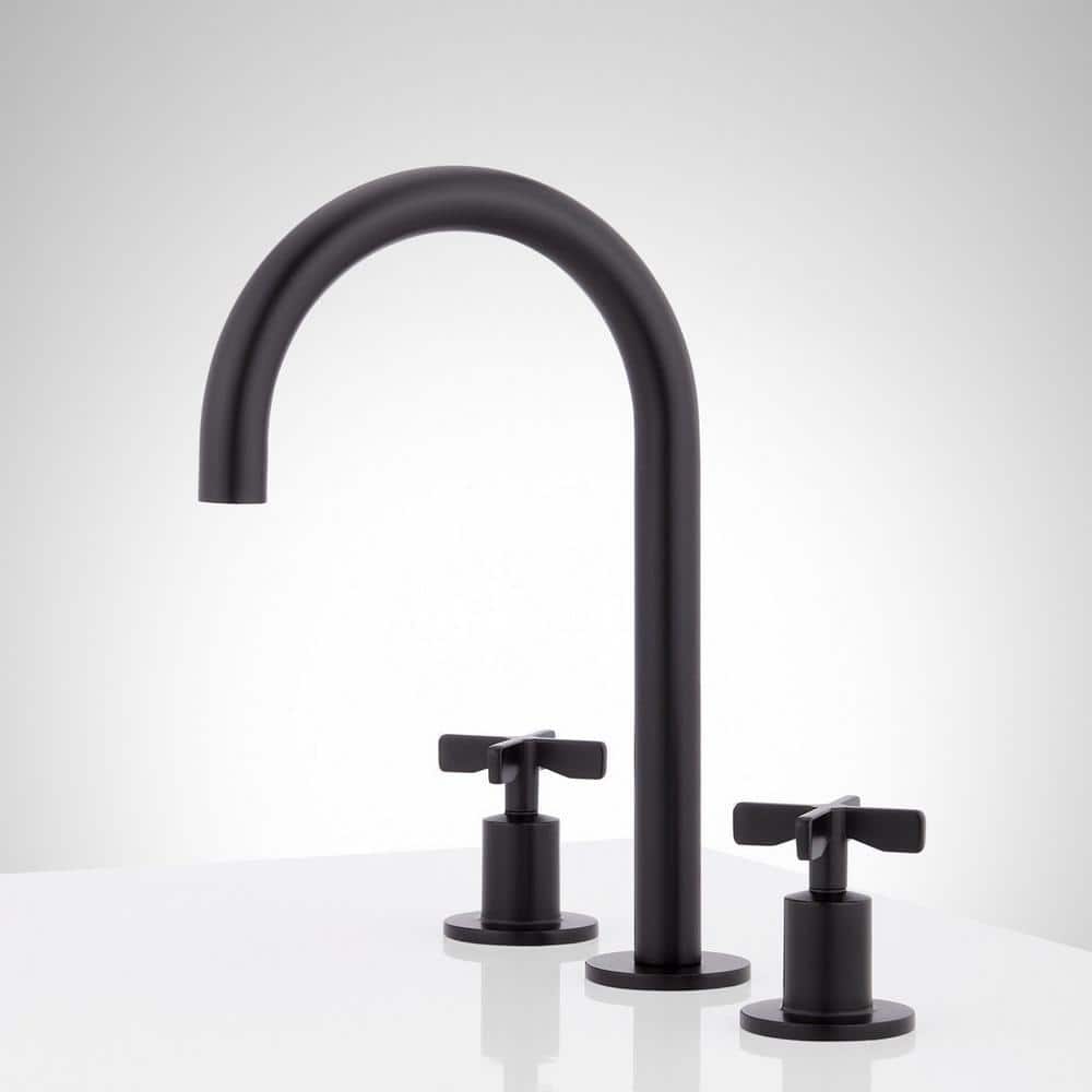SIGNATURE HARDWARE Vassor 8 in. Widespread Double Handle Bathroom