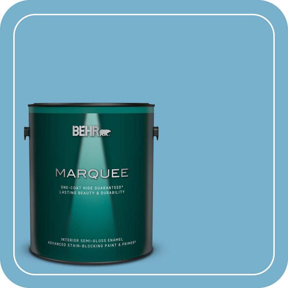 1 gal. #550D-5 Ocean Cruise Semi-Gloss Enamel Interior Paint & Primer price history on PriceWatchPro
