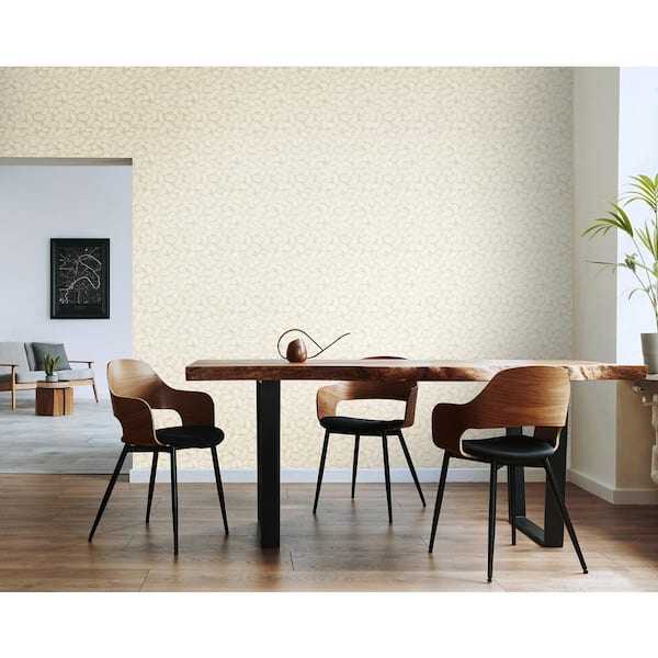 Elements Neutral Grey Scribbled Arches Geometric Paper Washable Wallpaper Roll