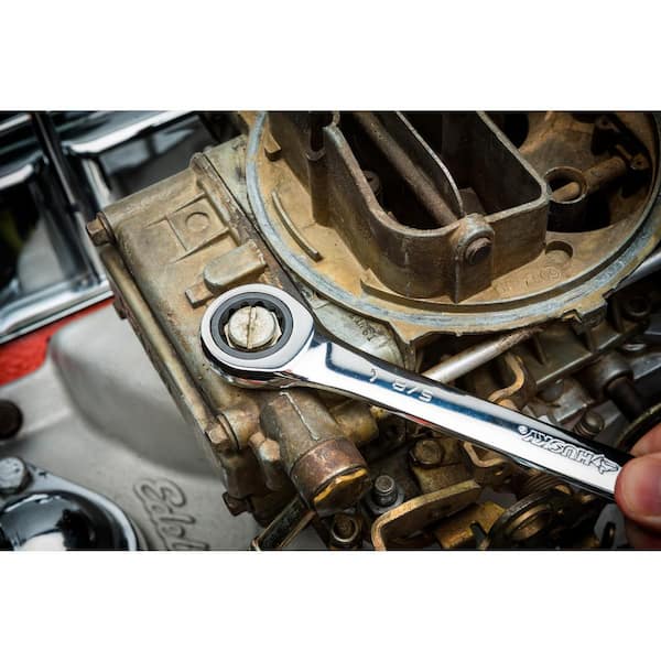 Husky - Ratcheting Combination Wrench Set, SAE/MM (10-Piece)