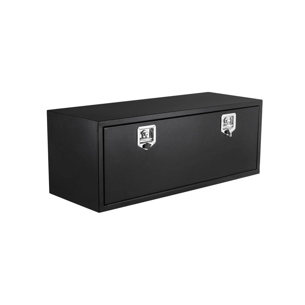 "Black Steel Underbody Truck Box, 24""x 18""x 18"" Pickup Storage Box, Heavy Duty Diamond Plate Tool Box with Lock & Keys" price history on PriceWatchPro