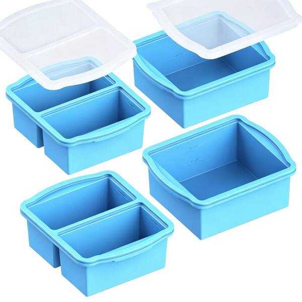 Esepony Silicon Freezer Tray Set with Lids and Molds for Freezing