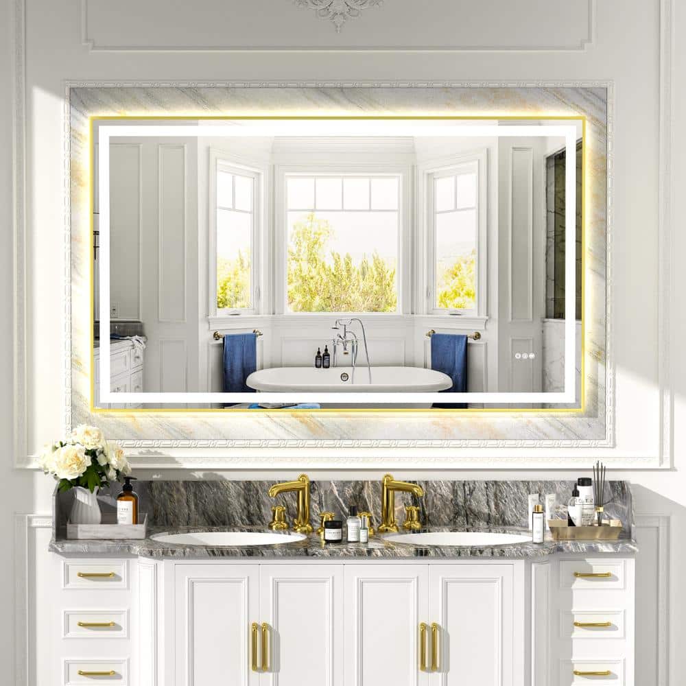 60 in.x36 in. Gold Eco-Friendly Silver MirrorDual LED Light StripsFront and Back Lighting price history on PriceWatchPro