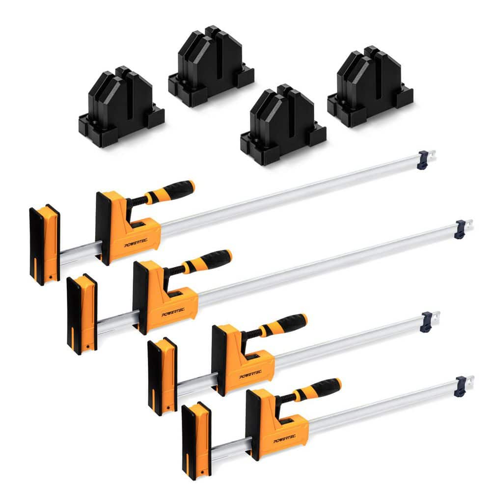 24 in. and 48 in. Woodworking Parallel Clamps Jaw Bar Clamp Spreader Tool, 2 of Each, with 4PK Parallel Clamp Blocks price history on PriceWatchPro