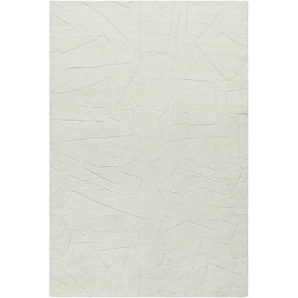 Portobello Light Gray Modern Solid Color 2 ft. x 3 ft. Area Rug