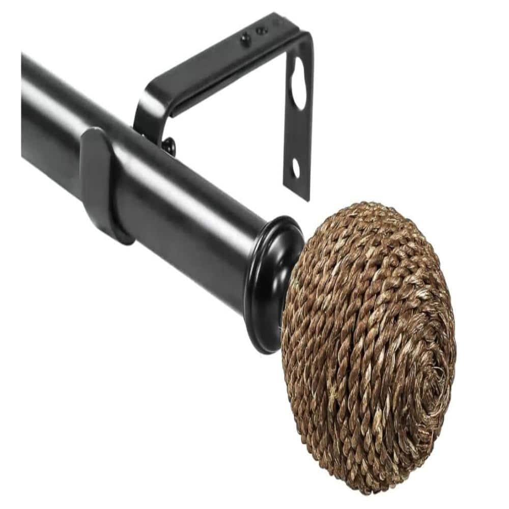 Natural Jute Ball Curtain Drapery Rod, 1-inch Diameter price history on PriceWatchPro