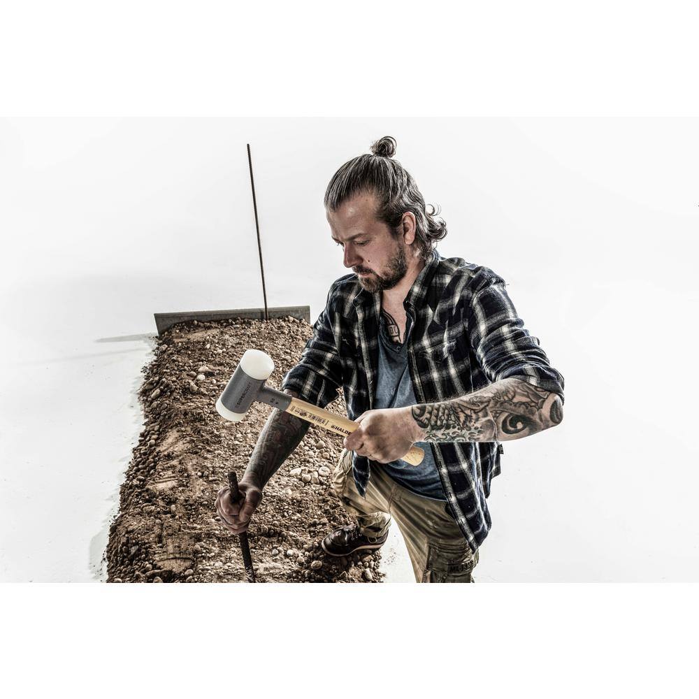 Halder Supercraft 8 oz Nylon-Faced Dead Blow Hammer with Hickory Handle