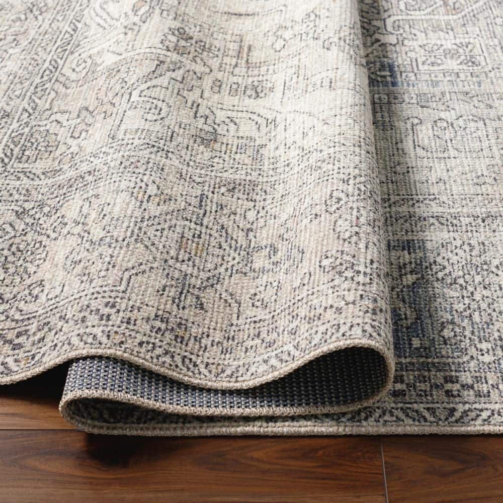 Elysian Gray Medium Pile Rectangular Rug, 3'11" x 5'7"