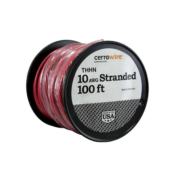 うめ100%　チャコール10本 Cerrowire 100 ft. 10 Gauge Black Stranded Copper THHN Wire 112