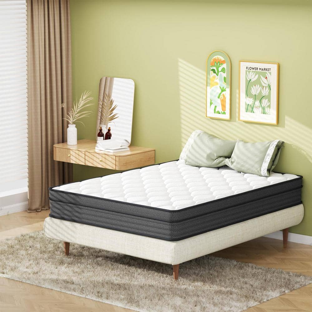 Reviews for HOMEIBRO King Medium Gel Memory Foam Hybrid 10 in. Bed in a ...