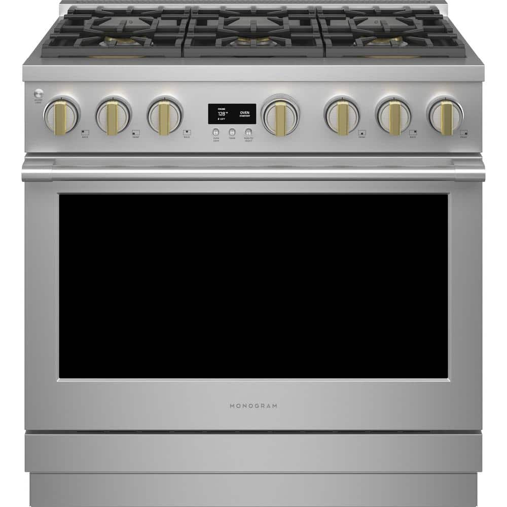 36 in. 6.2 cu.ft. Gas Range with Steam-Cleaning Convection Oven in. Stainless Steel price history on PriceWatchPro