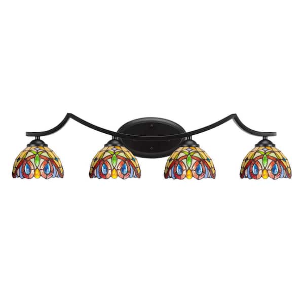 Unbranded Cleveland 8.5 in. 1-Light Matte Black Vanity Light