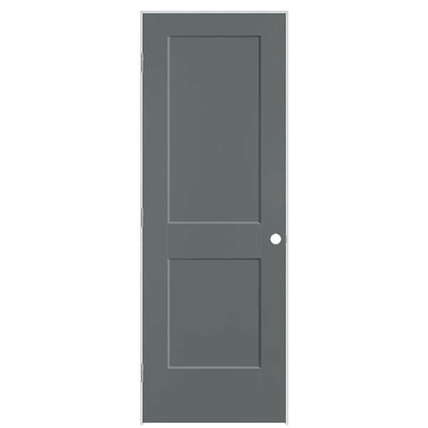 Masonite 28 in. x 80 in. 2-Panel Logan Right-Hand Hollow Core Cordite Molded Composite Single Prehung Interior Door