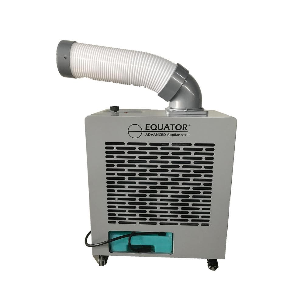 Equator 7000-BTU 130 Sq. Ft. Weatherized Outdoor Air Conditioner/ Spot Cooler plus Fan IP-24 Casters 110-Volt in Silver