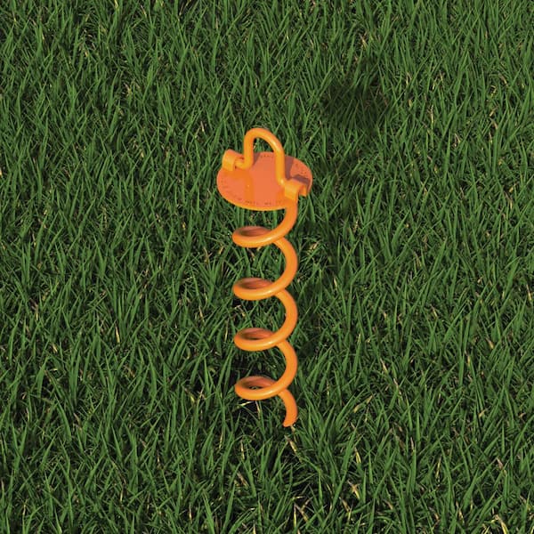Vortex - 8 in. Steel Folding Ring Spiral Ground Anchor