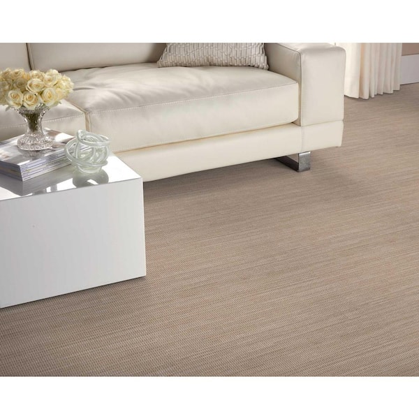Hypnotic Willow Beige 13.2 ft. 29.49 oz. Olefin Pattern Installed Carpet