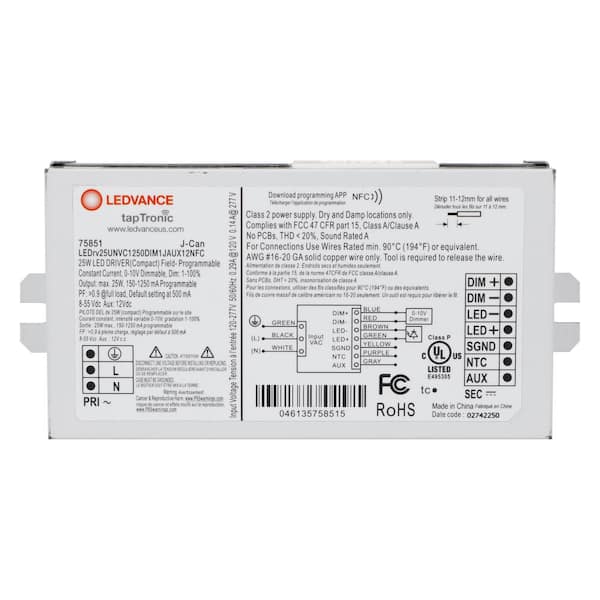 Taptronicc LED Compact Driver J Can 25-Watt