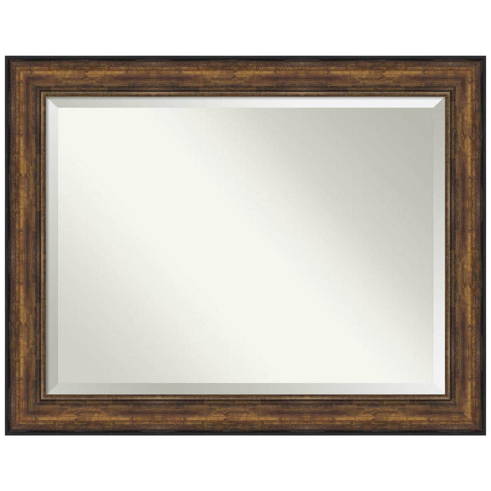 Ballroom Bronze Rectangular Wood Framed Wall Mirror