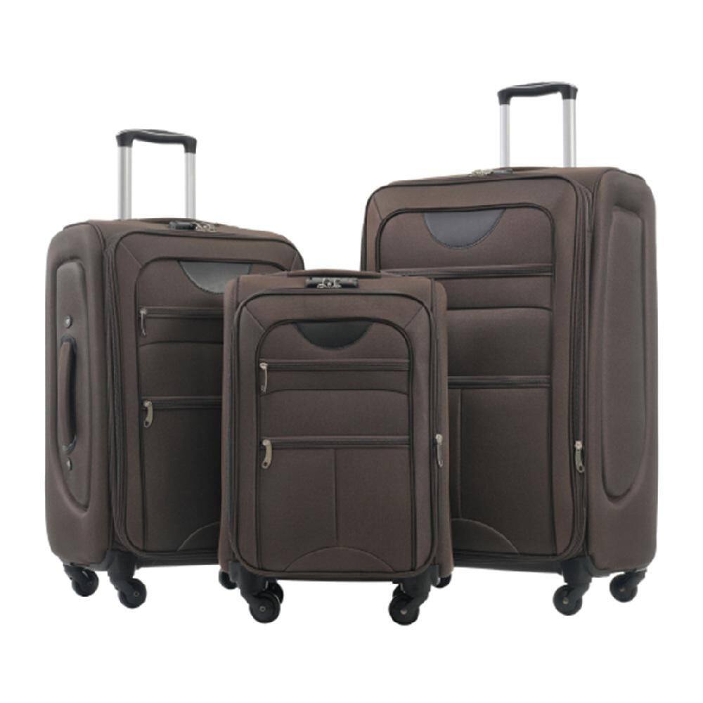 3-Piece Softside Travel Luggage Set with TSA Lock, Spinner Wheels, Easy Acc