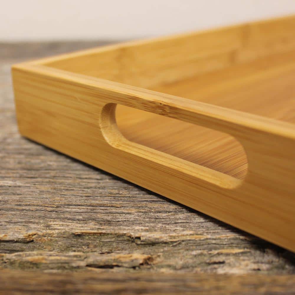 Eco-Friendly Bamboo Serving Tray 14.5" x 9.5"