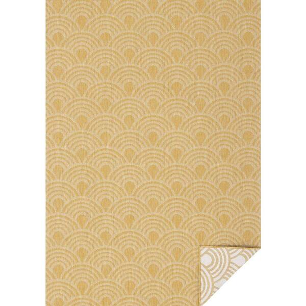 5 ft. x 8 ft. Yellow Zyana Collections Geometric Indoor Area Rug