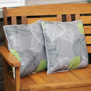 16 in. Square Lush Foliage Outdoor Throw Pillows (Set of 2)