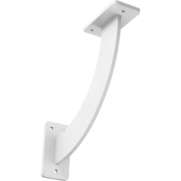 Ekena Millwork 2 in. x 9 in. x 9 in. Steel Hammered White Bradford Bracket