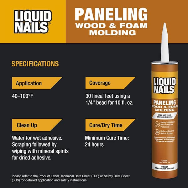 liquid nails general purpose construction adhesive ln 606 4f 600