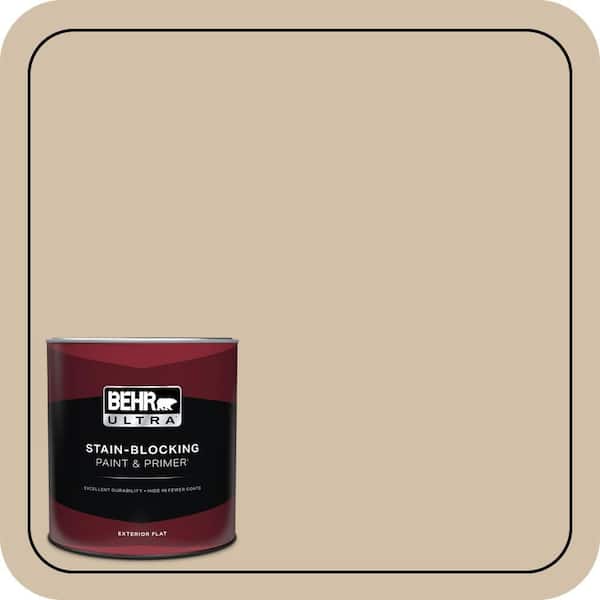 BEHR ULTRA 1 qt. #PPU7-08 Baja Flat Exterior Paint & Primer